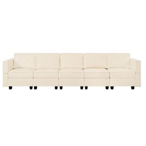 Convertible DIY Modular Sleeper Sectional Sofa Collection with Storage Seats - Perfect for Your Living Room