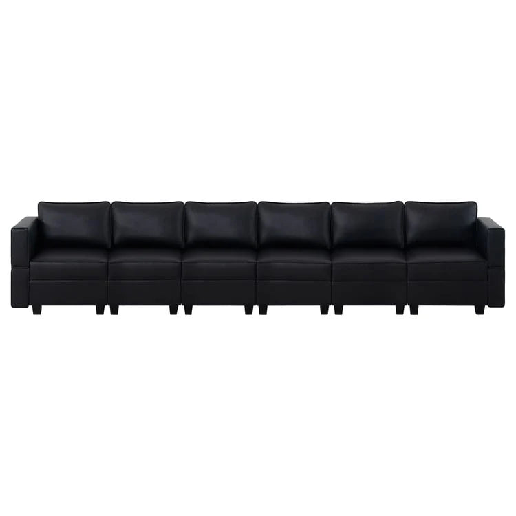 Convertible DIY Modular Sleeper Sectional Sofa Collection with Storage Seats - Perfect for Your Living Room - Image 2