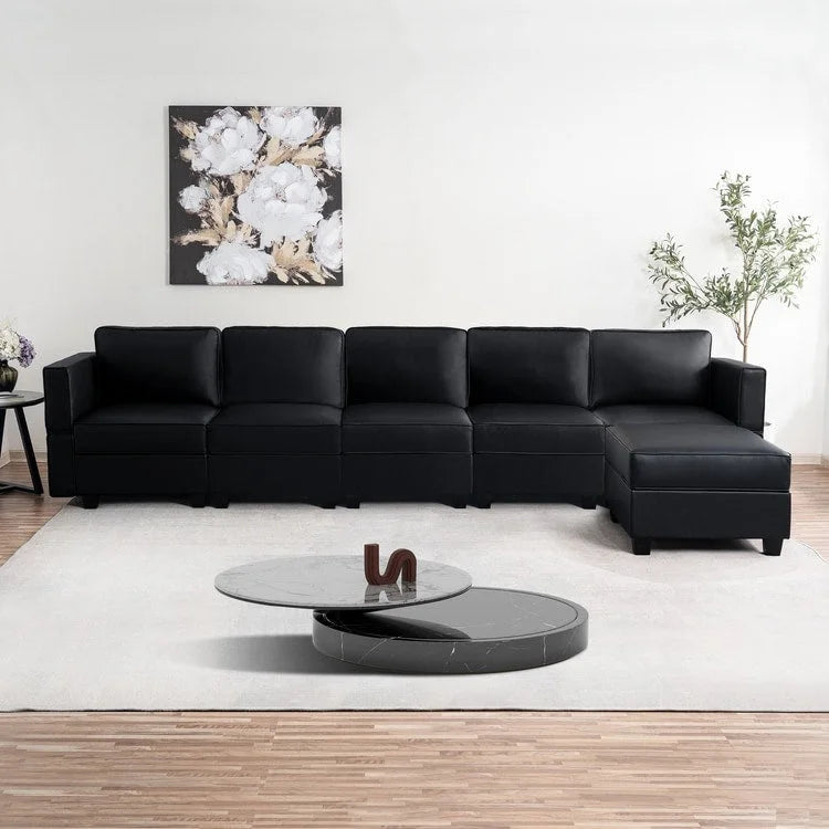 Convertible DIY Modular Sleeper Sectional Sofa Collection with Storage Seats - Perfect for Your Living Room - Image 3