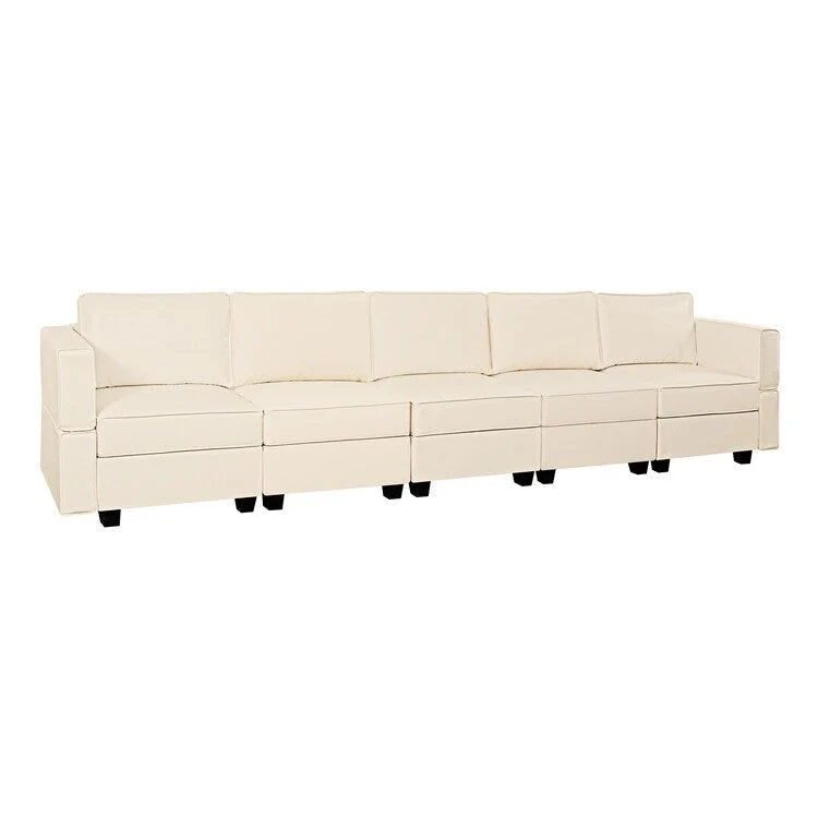 Convertible DIY Modular Sleeper Sectional Sofa Collection with Storage Seats - Perfect for Your Living Room - Image 5