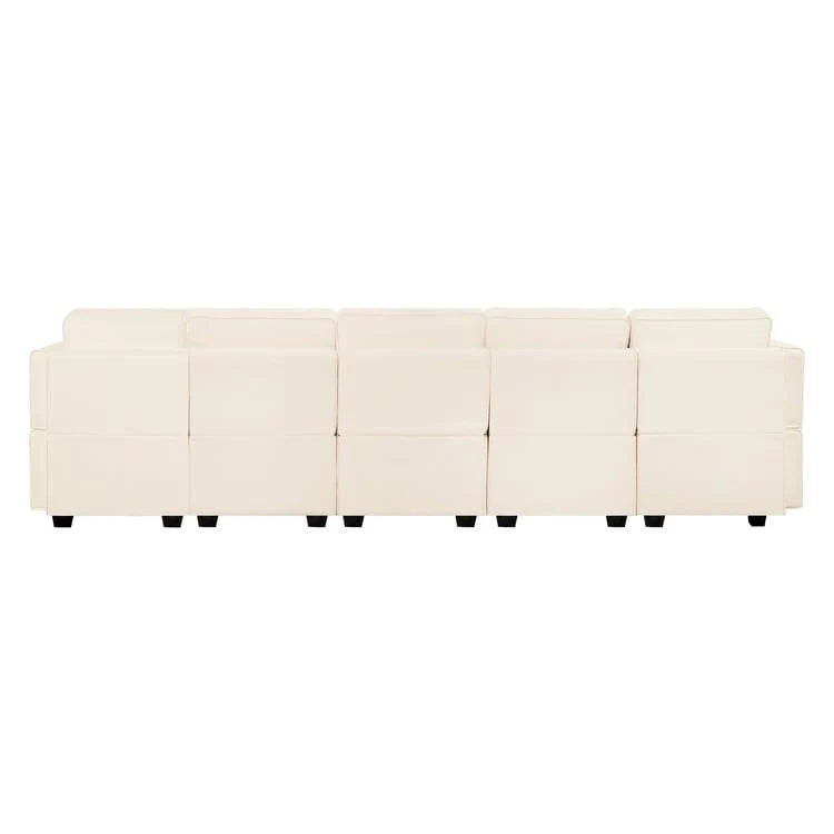 Convertible DIY Modular Sleeper Sectional Sofa Collection with Storage Seats - Perfect for Your Living Room - Image 7