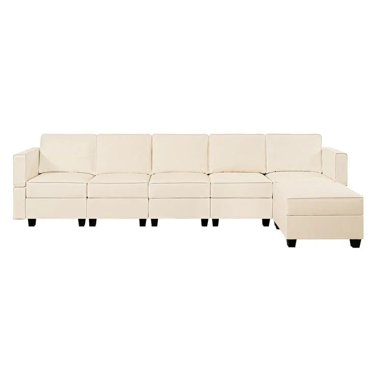 Convertible DIY Modular Sleeper Sectional Sofa Collection with Storage Seats - Perfect for Your Living Room - Image 13
