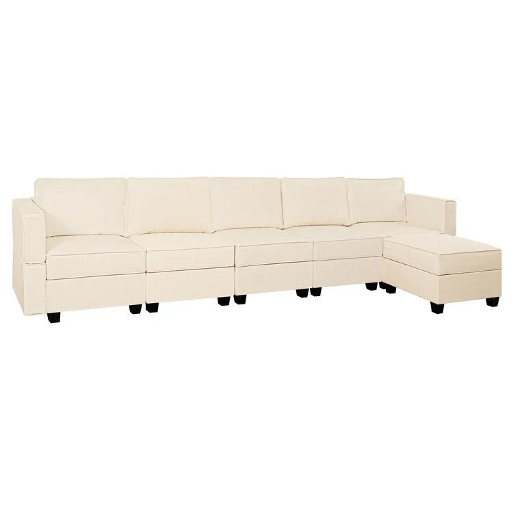 Convertible DIY Modular Sleeper Sectional Sofa Collection with Storage Seats - Perfect for Your Living Room - Image 14