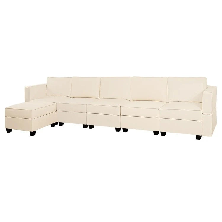 Convertible DIY Modular Sleeper Sectional Sofa Collection with Storage Seats - Perfect for Your Living Room - Image 20
