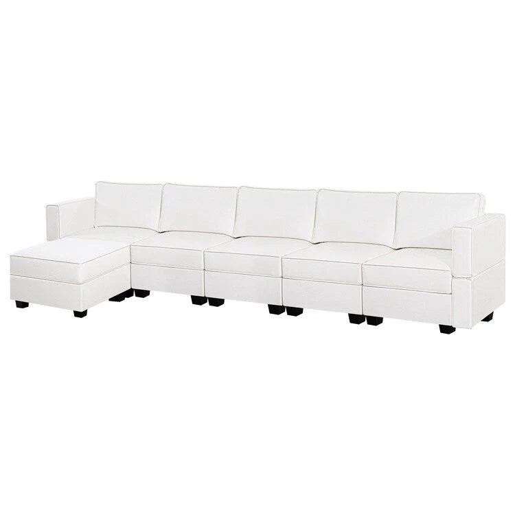 Convertible DIY Modular Sleeper Sectional Sofa Collection with Storage Seats - Perfect for Your Living Room - Image 32