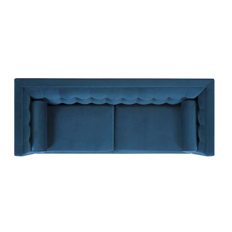 Jack 84 Mid-Century Modern Tuxedo Sofa with Decorative Bolster Pillows - Image 16