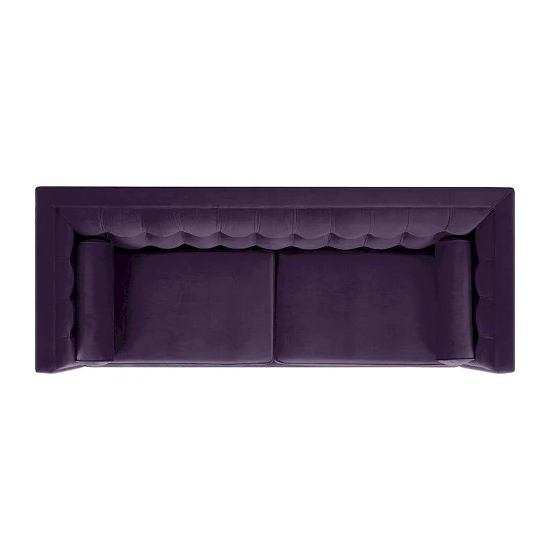 Jack 84 Mid-Century Modern Tuxedo Sofa with Decorative Bolster Pillows - Image 29