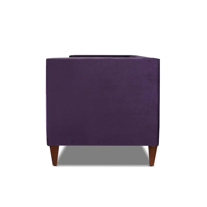 Jack 84 Mid-Century Modern Tuxedo Sofa with Decorative Bolster Pillows - Image 31