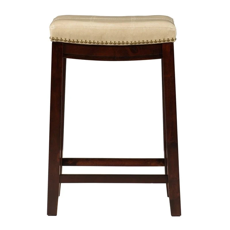 Linon Willamette Backless Saddle-Seat Counter Stool - Image 4