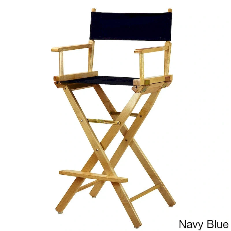 30-Inch Director's Chair with Natural Frame - Image 5