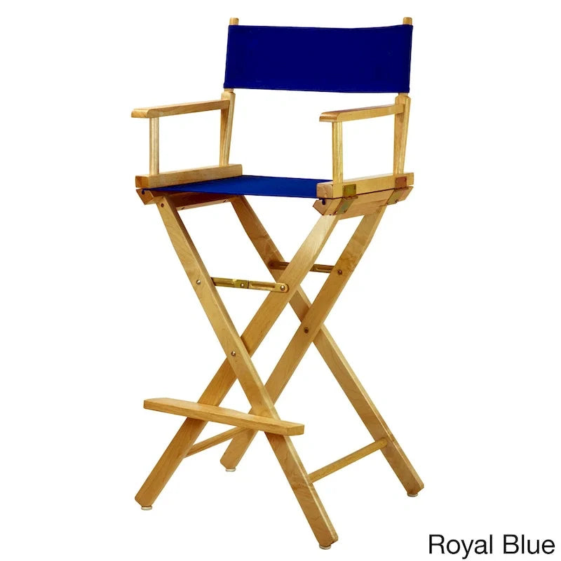 30-Inch Director's Chair with Natural Frame - Image 9