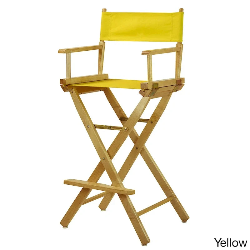 30-Inch Director's Chair with Natural Frame - Image 10