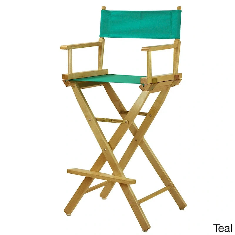 30-Inch Director's Chair with Natural Frame - Image 12