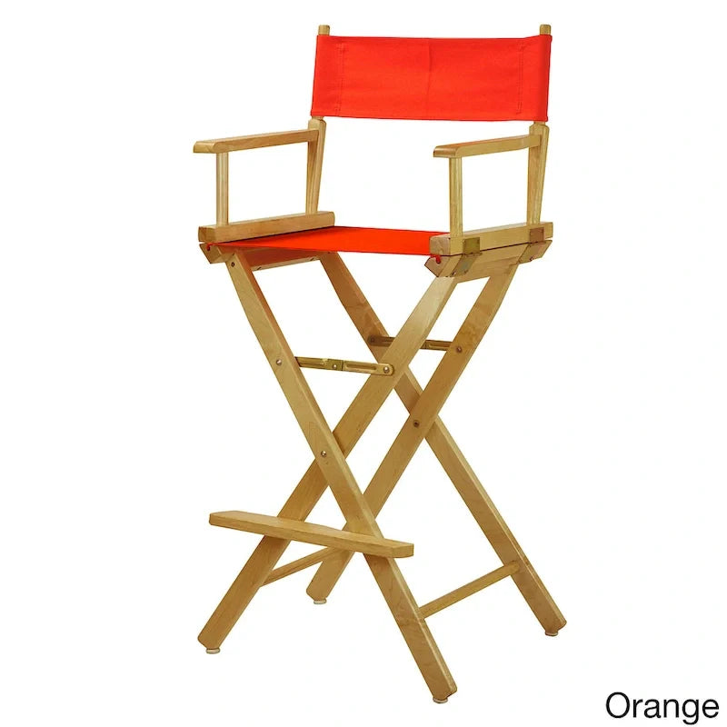 30-Inch Director's Chair with Natural Frame - Image 14