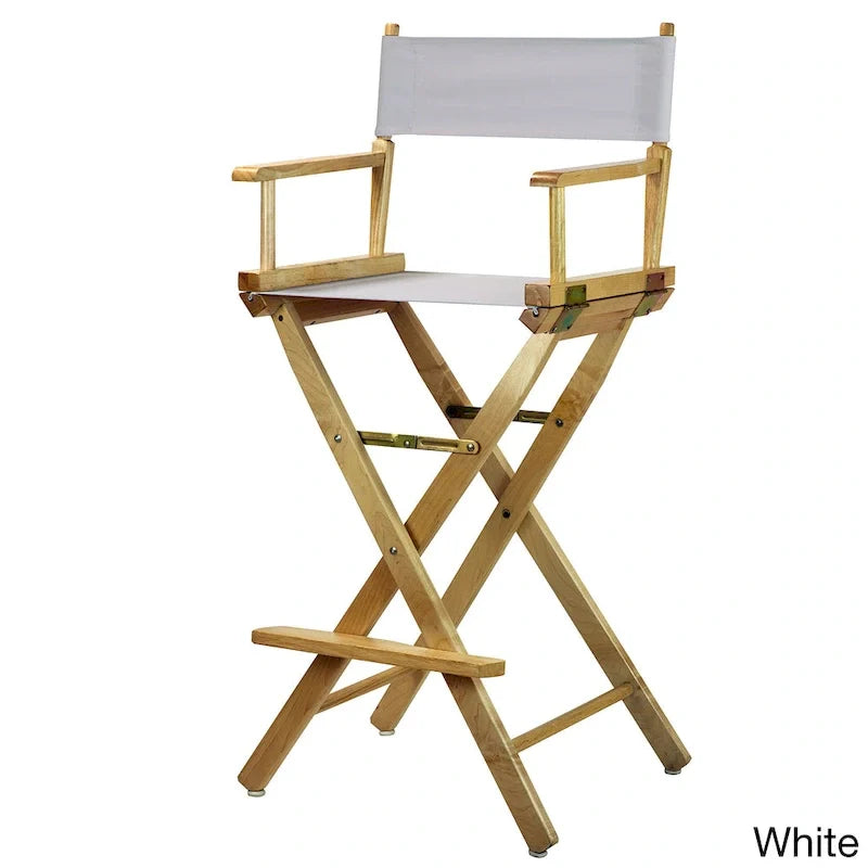30-Inch Director's Chair with Natural Frame - Image 16
