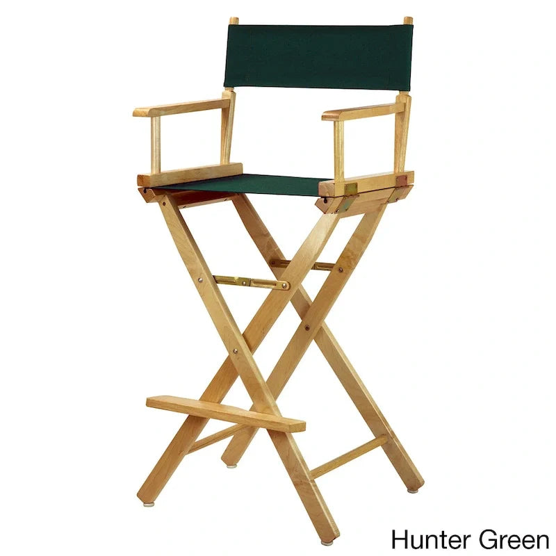 30-Inch Director's Chair with Natural Frame - Image 17