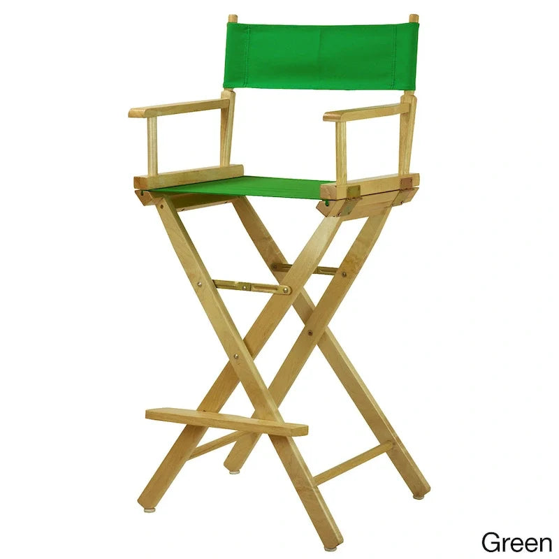 30-Inch Director's Chair with Natural Frame - Image 18