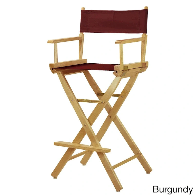 30-Inch Director's Chair with Natural Frame - Image 19