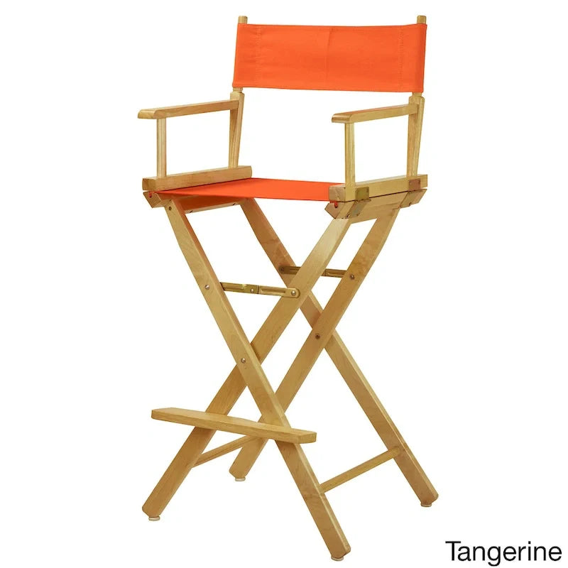 30-Inch Director's Chair with Natural Frame - Image 20
