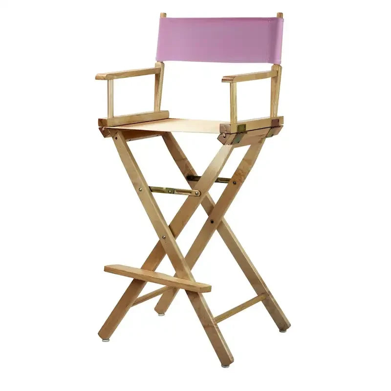 30-Inch Director's Chair with Natural Frame - Image 21