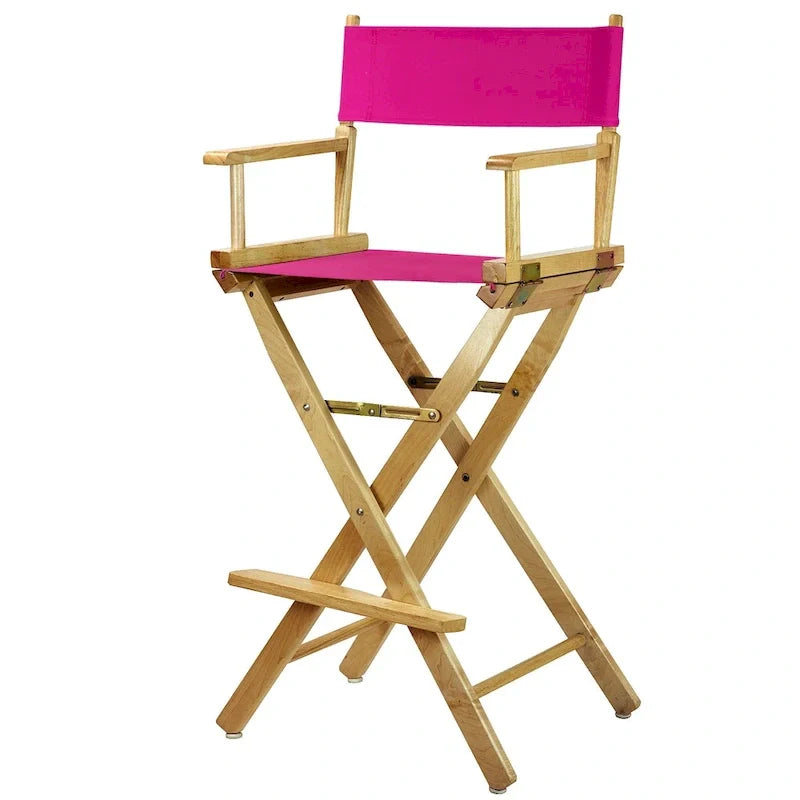 30-Inch Director's Chair with Natural Frame - Image 23