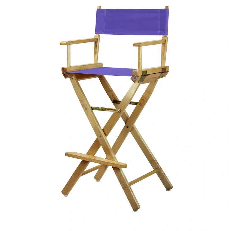 30-Inch Director's Chair with Natural Frame - Image 25