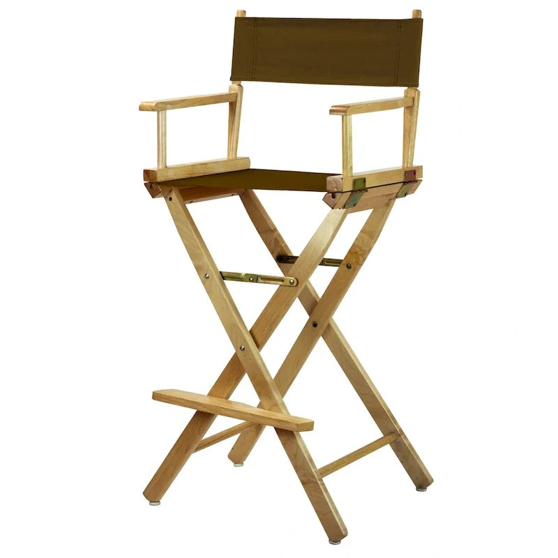 30-Inch Director's Chair with Natural Frame - Image 26
