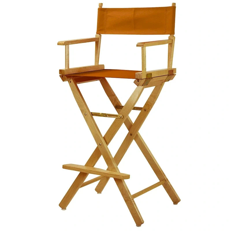 30-Inch Director's Chair with Natural Frame - Image 27