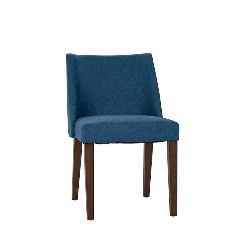 2-Piece Space-Saving Dining Chair Set with Walnut Frame and Linen Upholstery - Available in Multiple Colors - Image 7