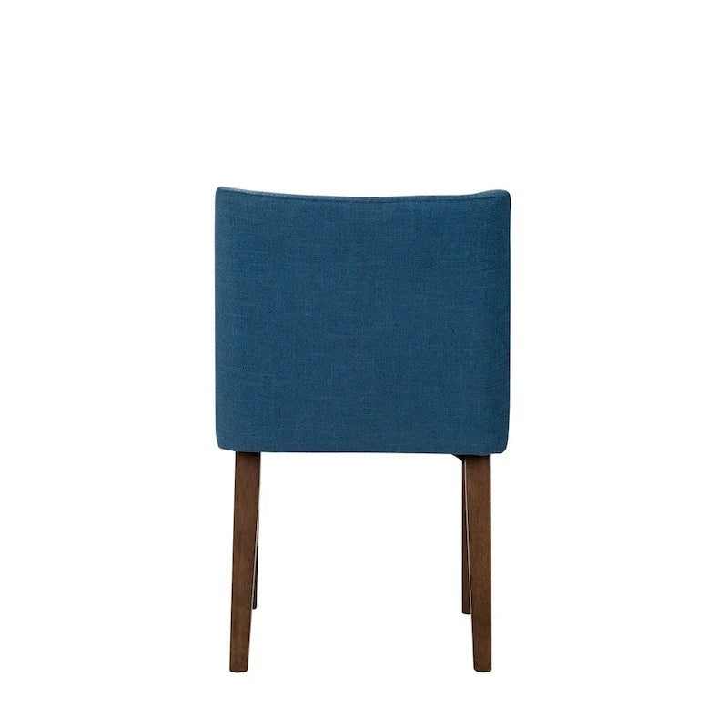 2-Piece Space-Saving Dining Chair Set with Walnut Frame and Linen Upholstery - Available in Multiple Colors - Image 10
