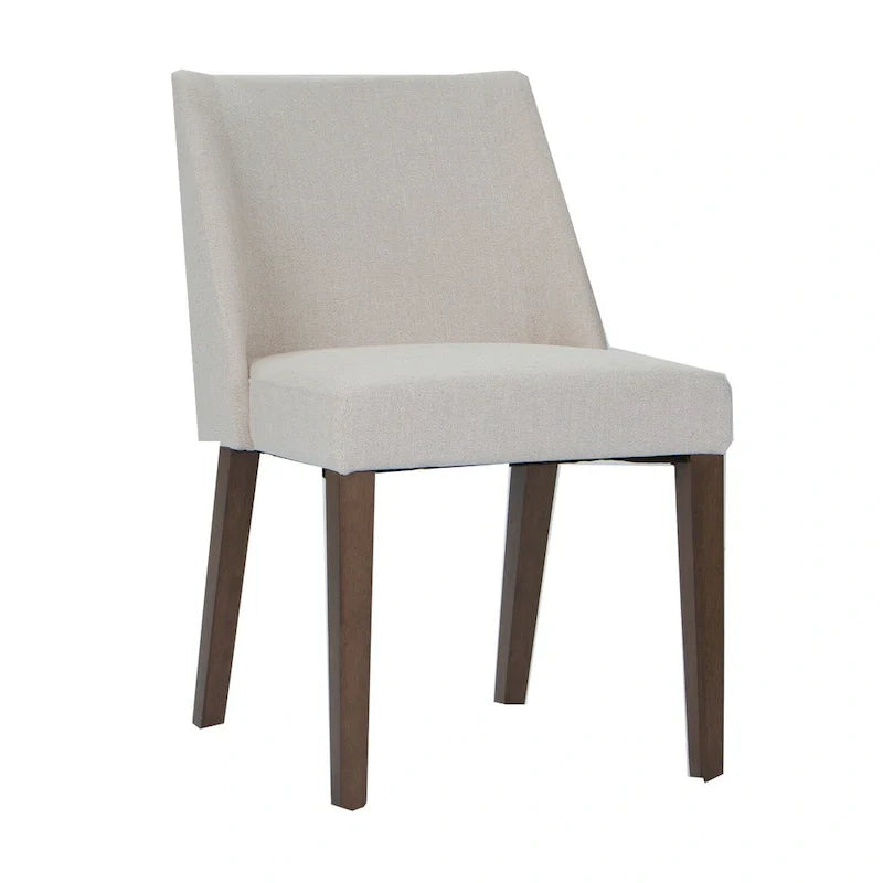 2-Piece Space-Saving Dining Chair Set with Walnut Frame and Linen Upholstery - Available in Multiple Colors - Image 14