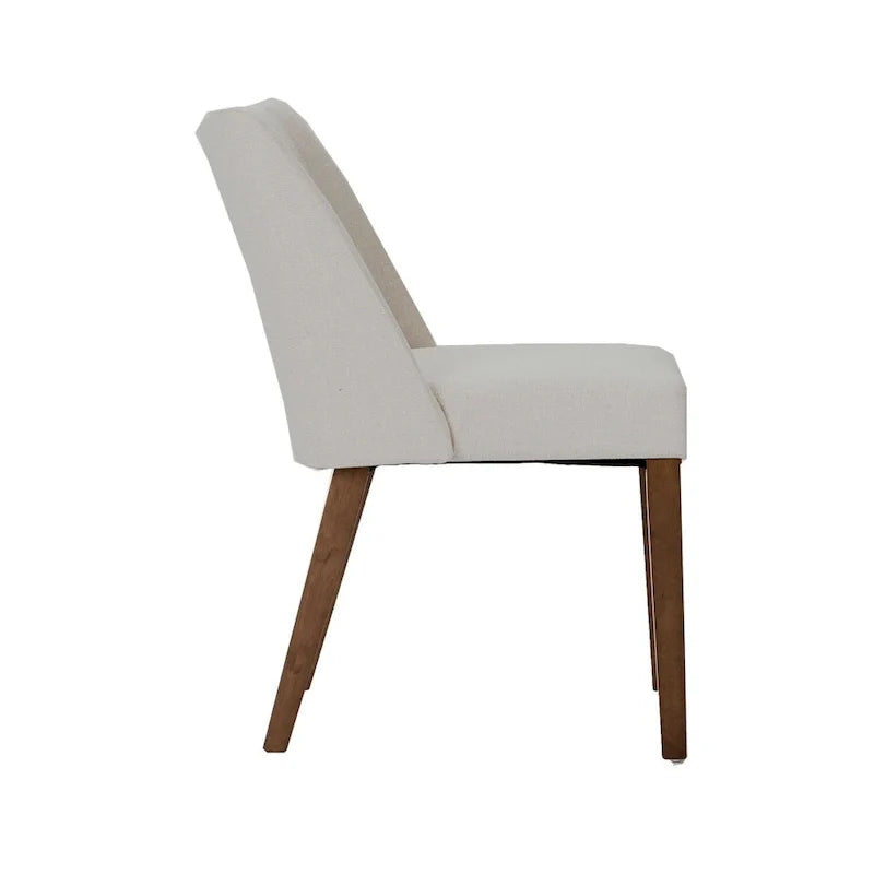 2-Piece Space-Saving Dining Chair Set with Walnut Frame and Linen Upholstery - Available in Multiple Colors - Image 16