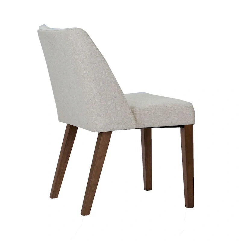 2-Piece Space-Saving Dining Chair Set with Walnut Frame and Linen Upholstery - Available in Multiple Colors - Image 17