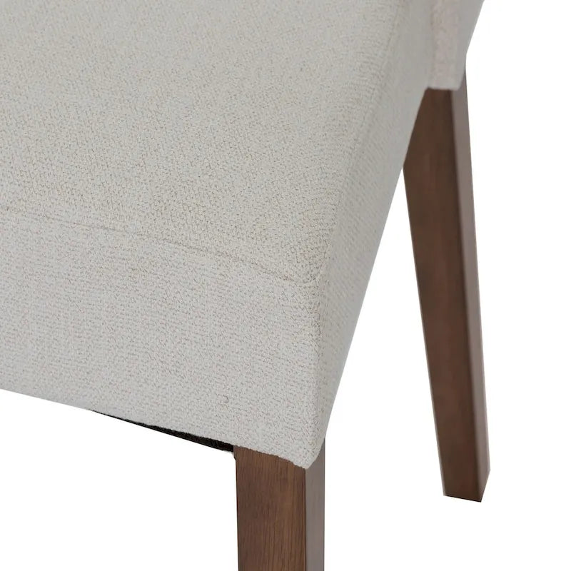 2-Piece Space-Saving Dining Chair Set with Walnut Frame and Linen Upholstery - Available in Multiple Colors - Image 18