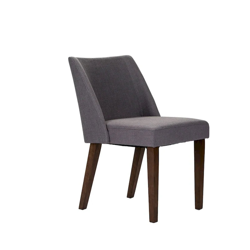 2-Piece Space-Saving Dining Chair Set with Walnut Frame and Linen Upholstery - Available in Multiple Colors - Image 19