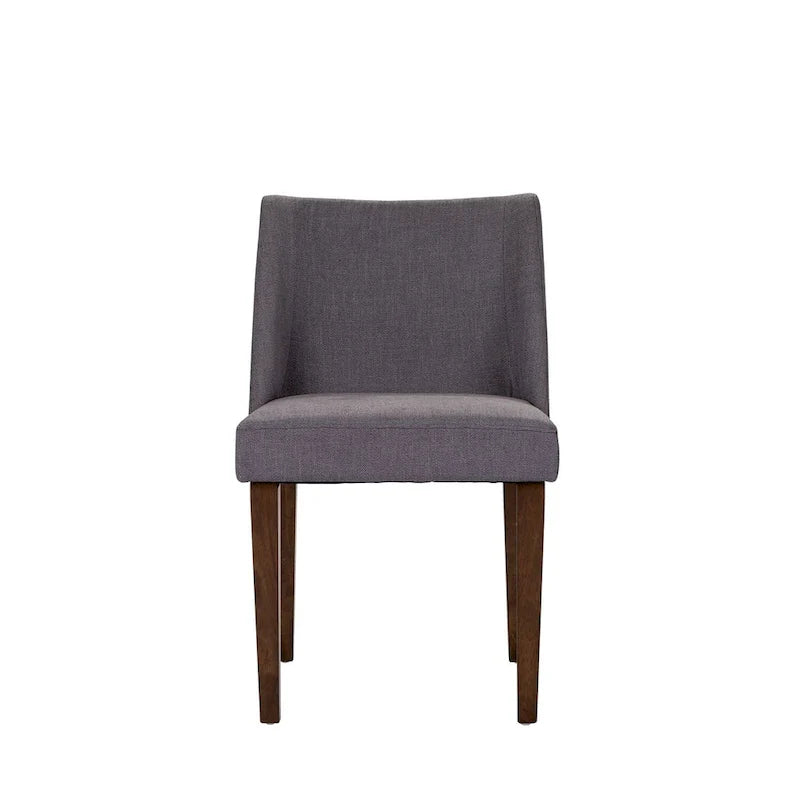 2-Piece Space-Saving Dining Chair Set with Walnut Frame and Linen Upholstery - Available in Multiple Colors - Image 20