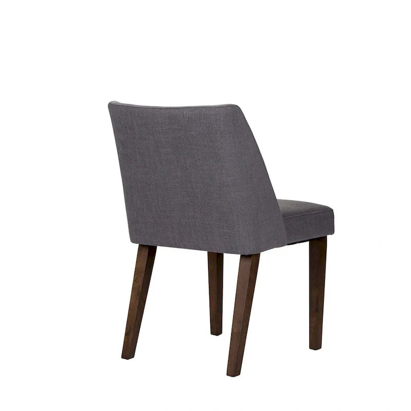 2-Piece Space-Saving Dining Chair Set with Walnut Frame and Linen Upholstery - Available in Multiple Colors - Image 22