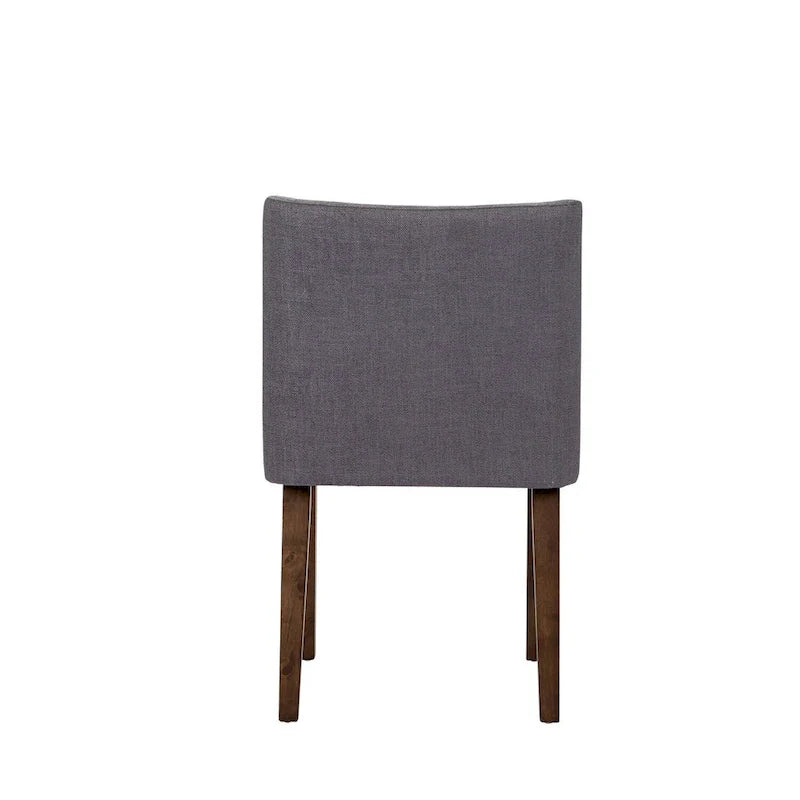 2-Piece Space-Saving Dining Chair Set with Walnut Frame and Linen Upholstery - Available in Multiple Colors - Image 23