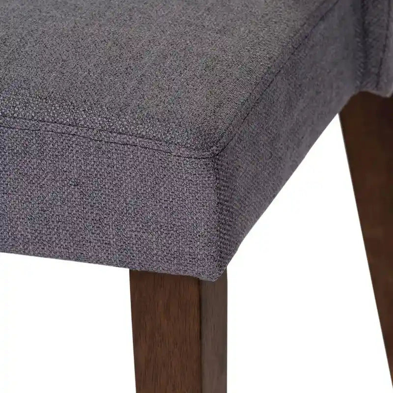 2-Piece Space-Saving Dining Chair Set with Walnut Frame and Linen Upholstery - Available in Multiple Colors - Image 25