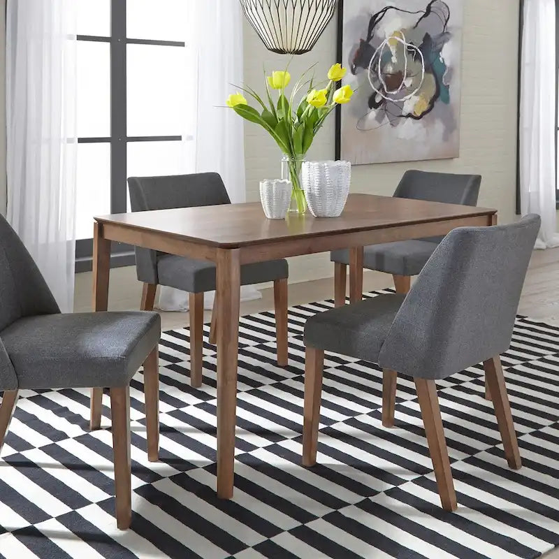 2-Piece Space-Saving Dining Chair Set with Walnut Frame and Linen Upholstery - Available in Multiple Colors - Image 27