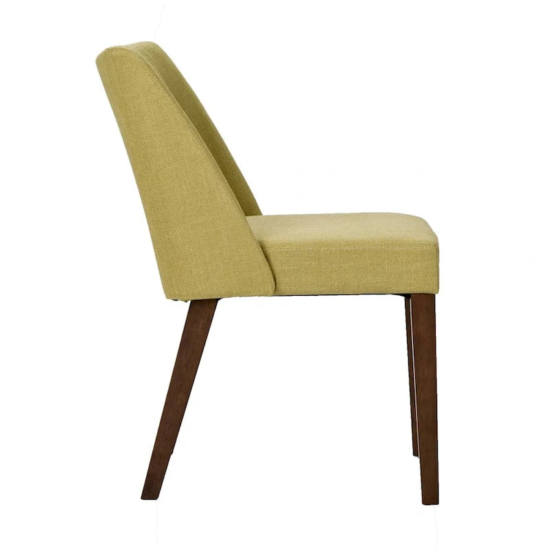 2-Piece Space-Saving Dining Chair Set with Walnut Frame and Linen Upholstery - Available in Multiple Colors - Image 30