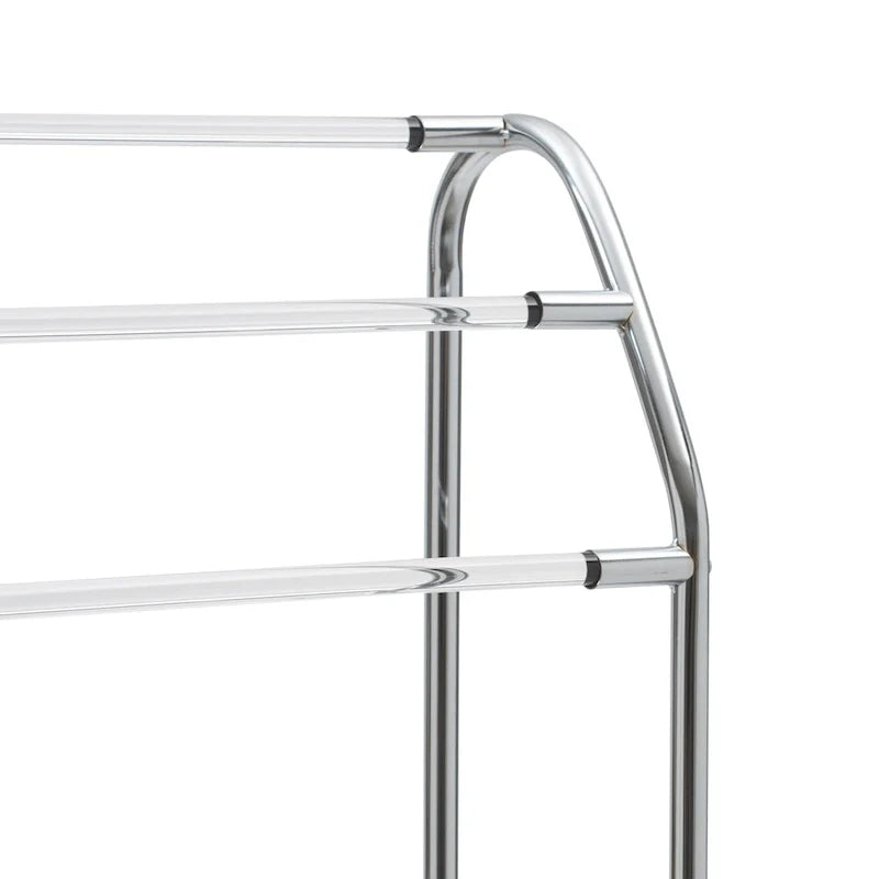 Freestanding Acrylic Towel Rack by Organize It All - Dimensions: 22.75 x 9.87 x 34.12 inches - Image 5