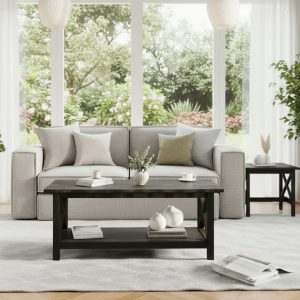 Classic Solid Wood Farmhouse Coffee Table