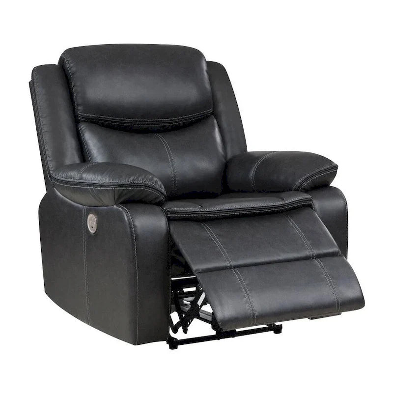McLean Dark Grey Electric Recliner Chair - Image 2