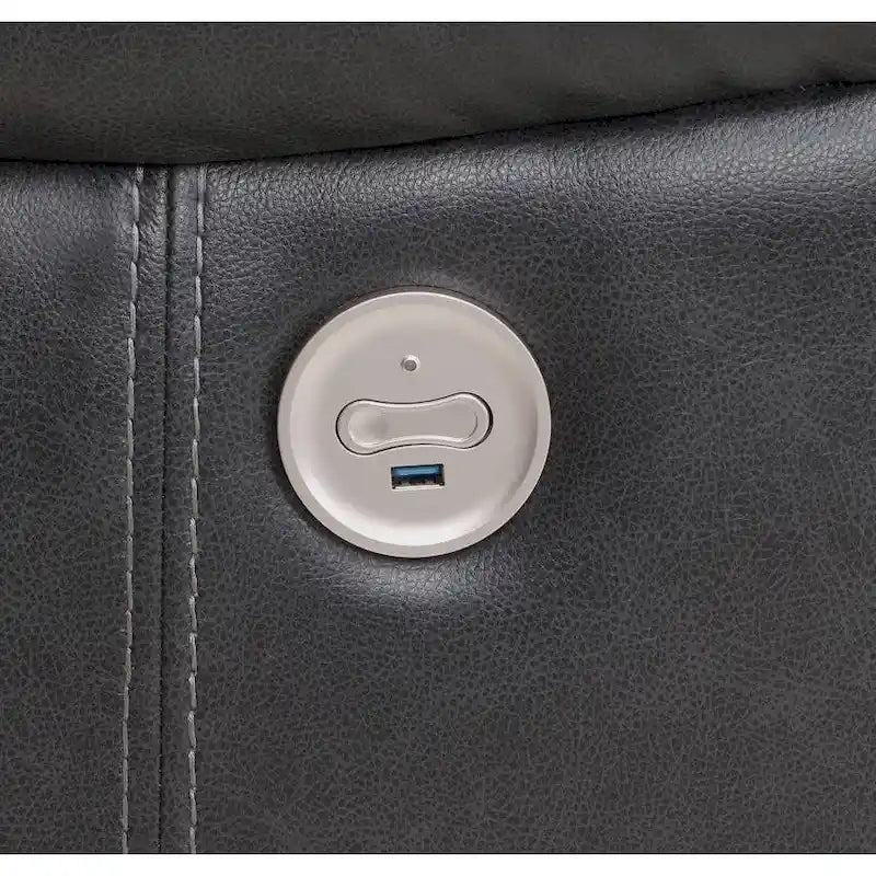McLean Dark Grey Electric Recliner Chair - Image 4