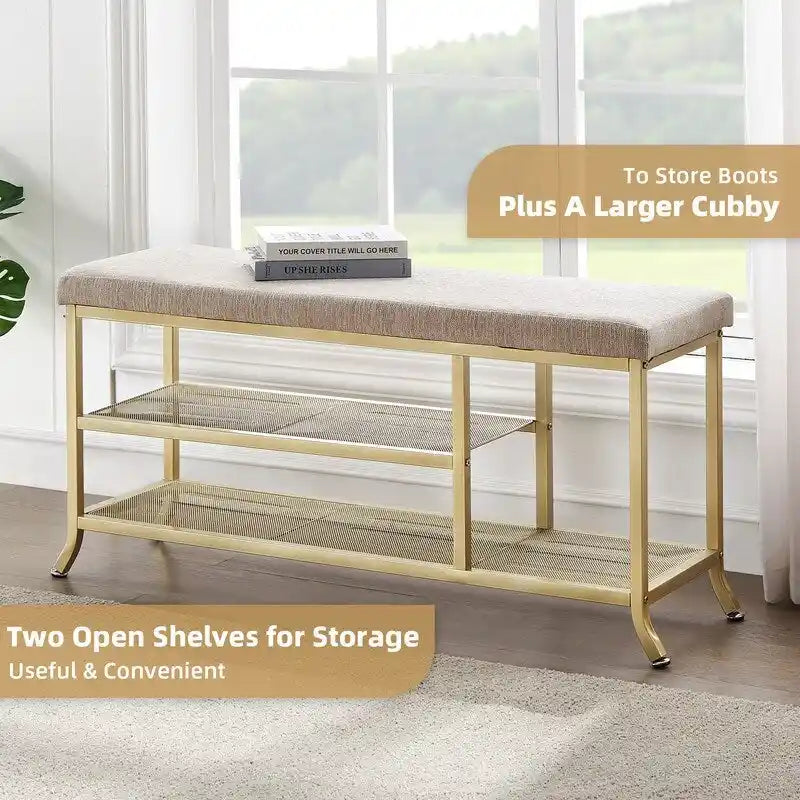 Entryway Shoe Storage Bench - Image 2