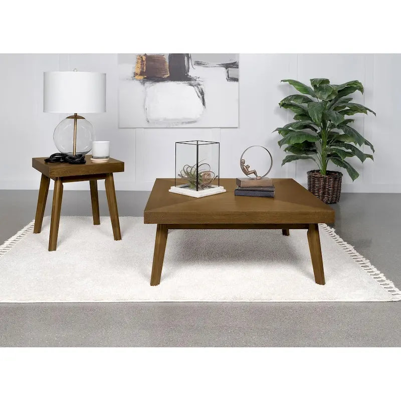 Diamond Parquet Walnut Coffee Table by Hayward - Image 5
