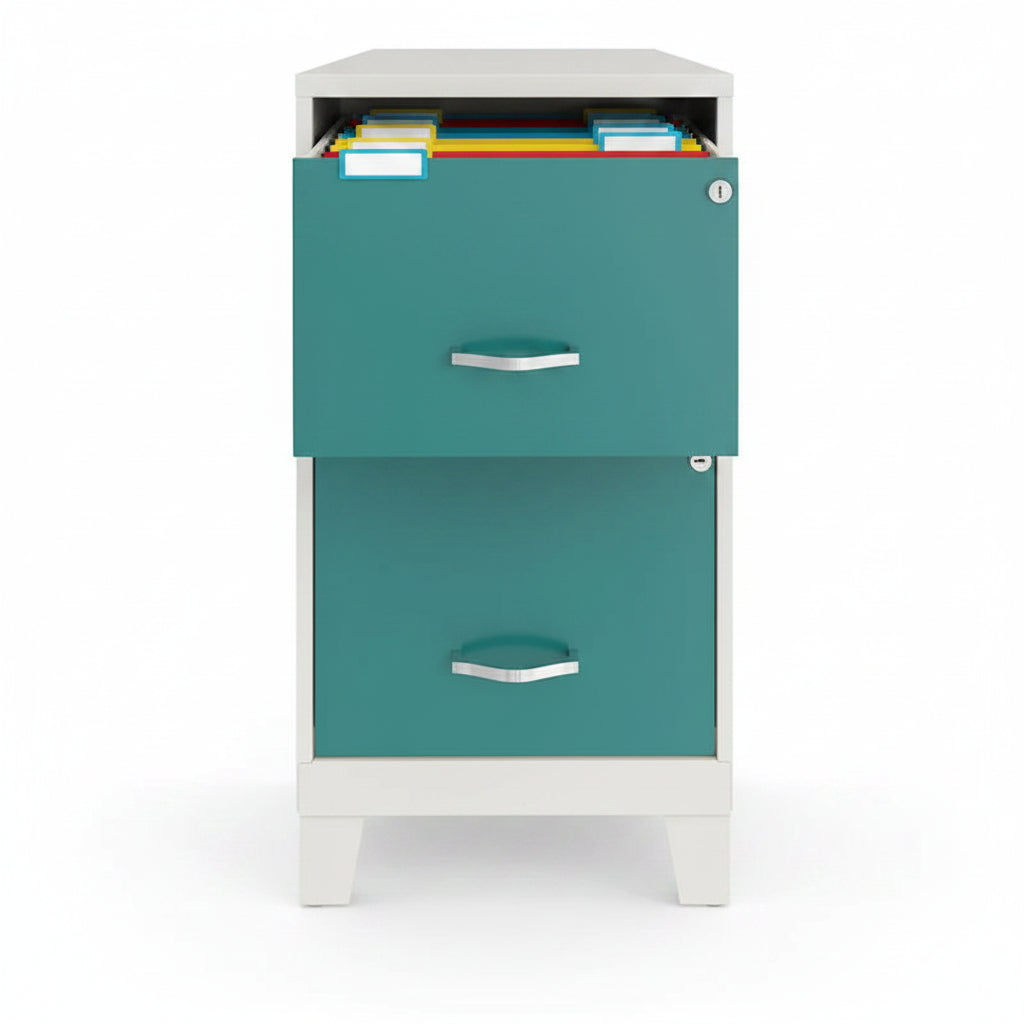 Space Solutions 18D Vertical File Cabinet with 2 Drawers, Accessory Drawer, and Legs - Image 6